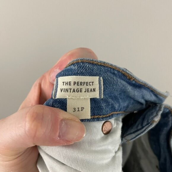 Madewell The Perfect Vintage Jeans in Denman Wash Size 31 Petite - Picture 4 of 7